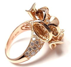 Bulgari Diva Diamant-Cocktailring aus Gold mit Gold