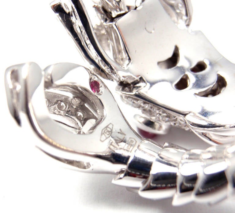 Roberto Coin Nemo Ruby Diamond White Gold Ring