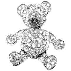 Pomellato Diamond Gold Teddy Bear Pendant Necklace