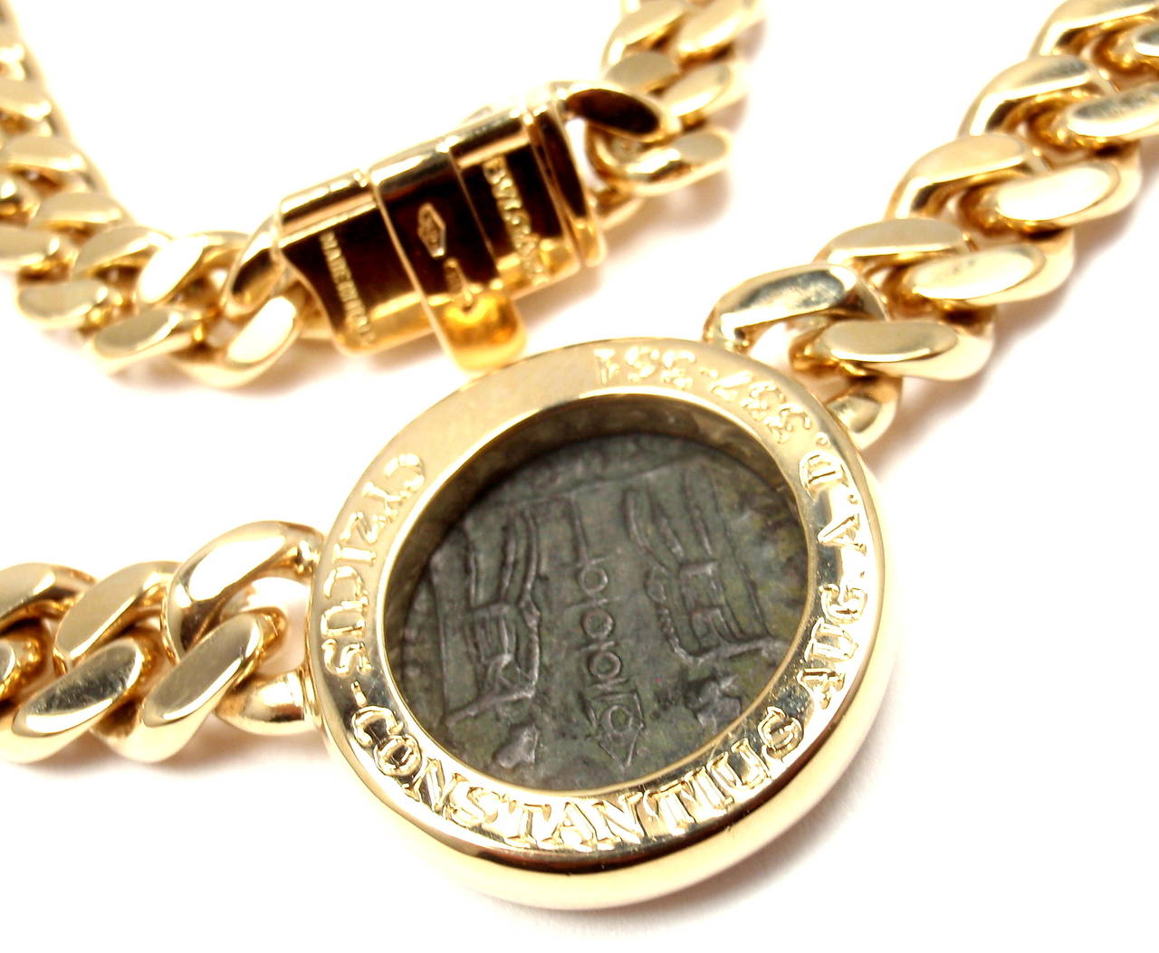 bulgari coin necklace