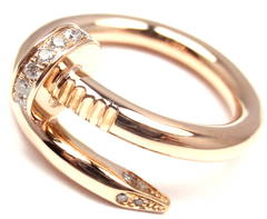 Cartier Juste un Clou Diamond Gold Nail Band Ring