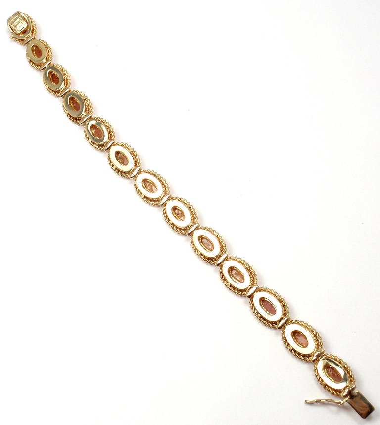 Cartier Coral Yellow Gold Link Bracelet 3