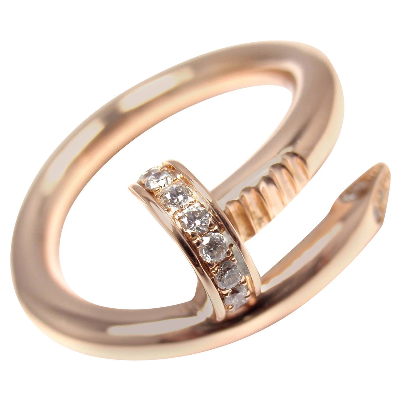 Cartier Juste un Clou Diamond Gold Nail Band Ring