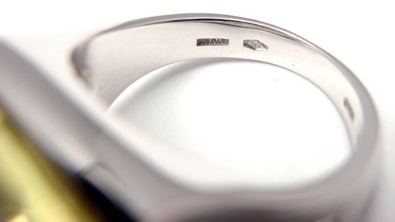 Bulgari Metropolis Citrine White Gold Ring 1