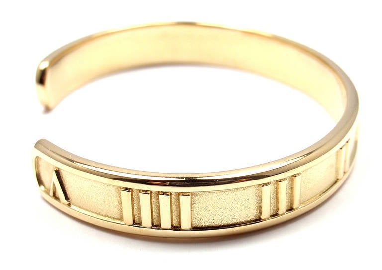 18k Yellow Gold Atlas Cuff Bangle Bracelet by Tiffany & Co. 

Details: 
Length 6.5