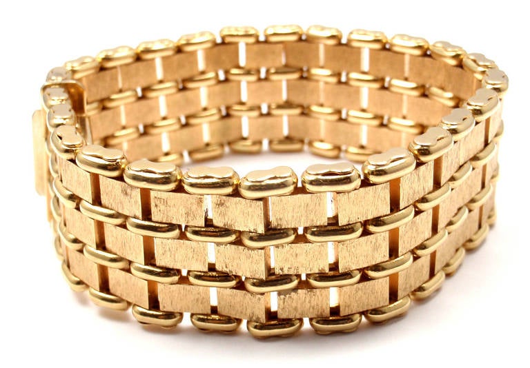 Cartier Wide Link Yellow Gold Bracelet