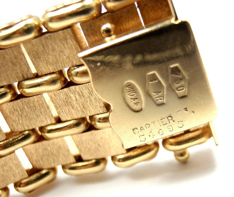 Cartier Wide Link Yellow Gold Bracelet at 1stDibs | wide link bracelet ...
