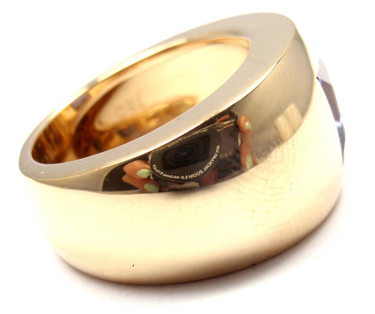 Chaumet Paris Iolite Yellow Gold Band Ring