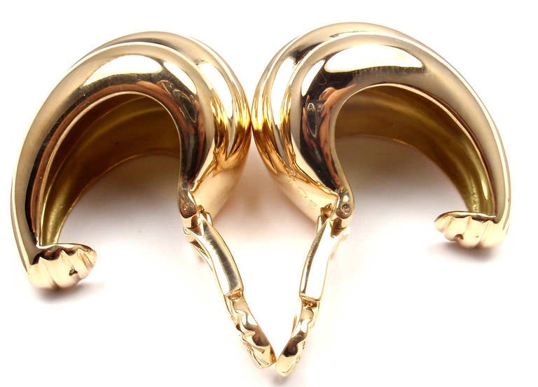 Women's Cartier Large Hoop Yellow Gold Earrings