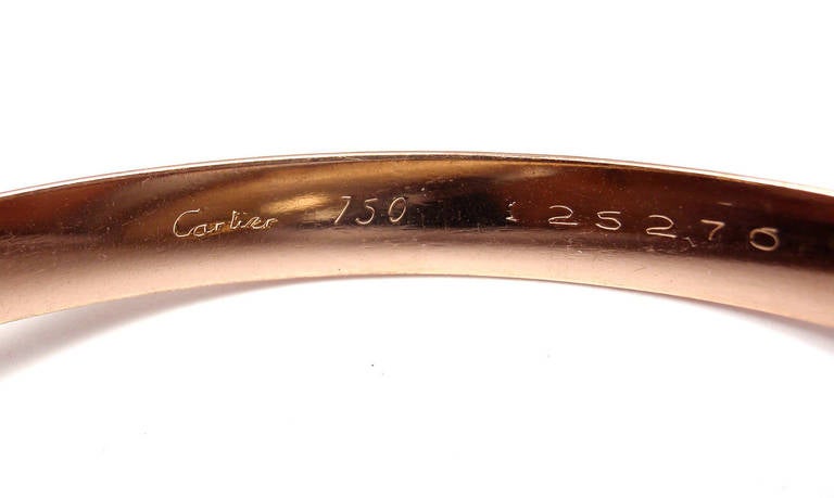 Cartier Trinity Rolling Tri-Colored Gold Bangle Bracelet 2