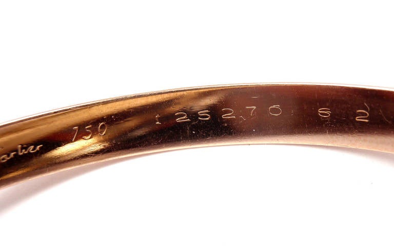 Cartier Trinity Rolling Tri-Colored Gold Bangle Bracelet 3