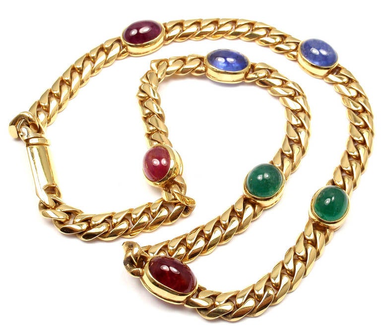 ruby sapphire emerald necklace