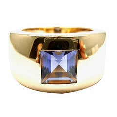 Chaumet Paris Iolite Yellow Gold Band Ring