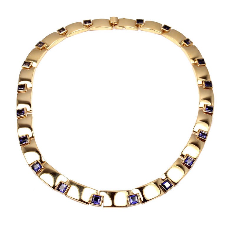 Chaumet Paris Iolite Yellow Gold Necklace
