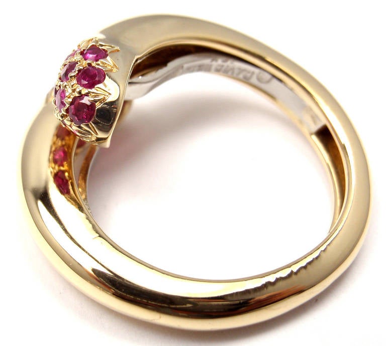 Women's David Webb Ruby Yellow Gold Band Ring