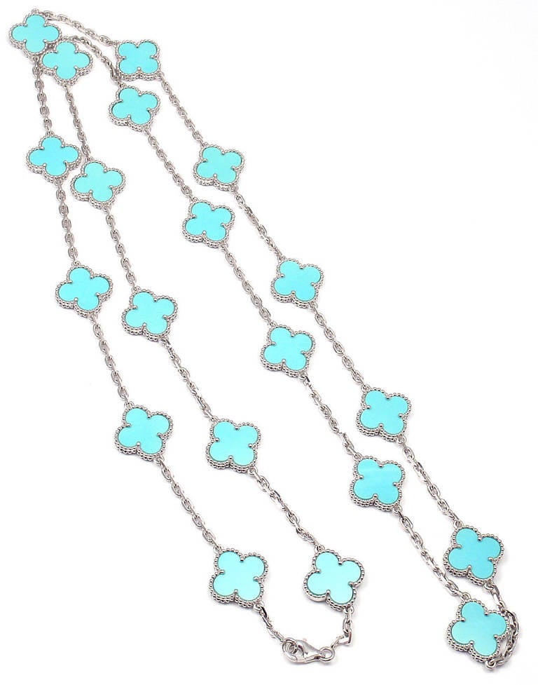 van cleef turquoise necklace