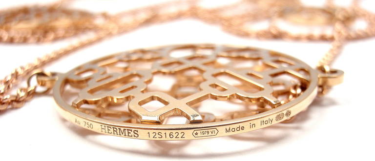 hermes chaine d'ancre necklace rose gold