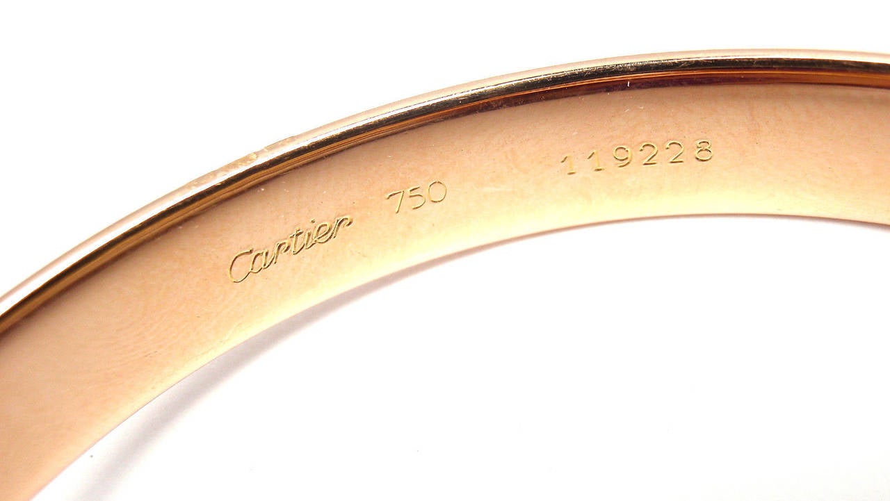 Cartier Trinity Rolling Large Model Tri-Colored Gold Bangle Bracelet 2