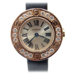 Cartier Lady's Rose Gold and Diamond Love Wristwatch