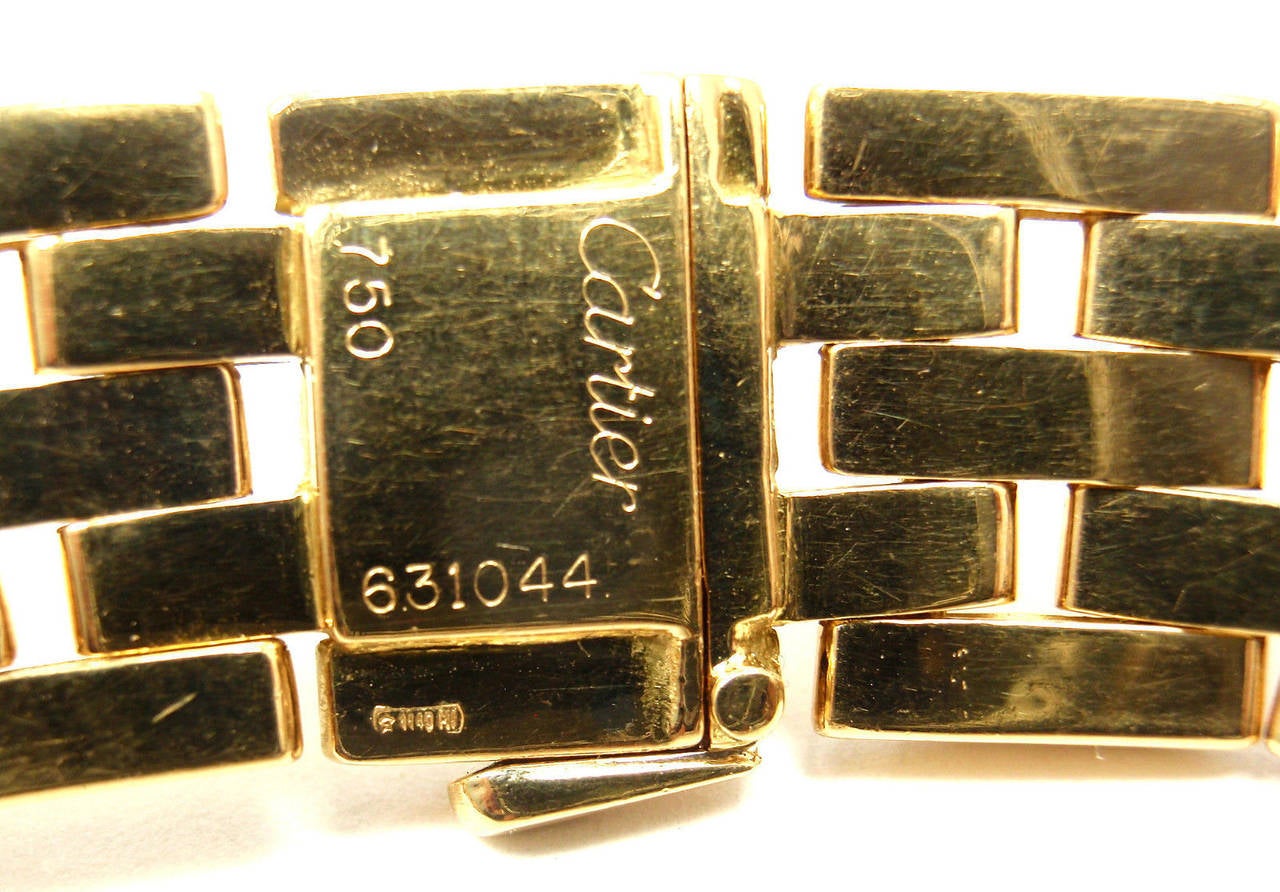 Cartier Maillon Panthere Five-Row Yellow Gold Necklace In New Condition In Southampton, PA