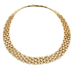 Cartier Maillon Panthere Five-Row Yellow Gold Necklace