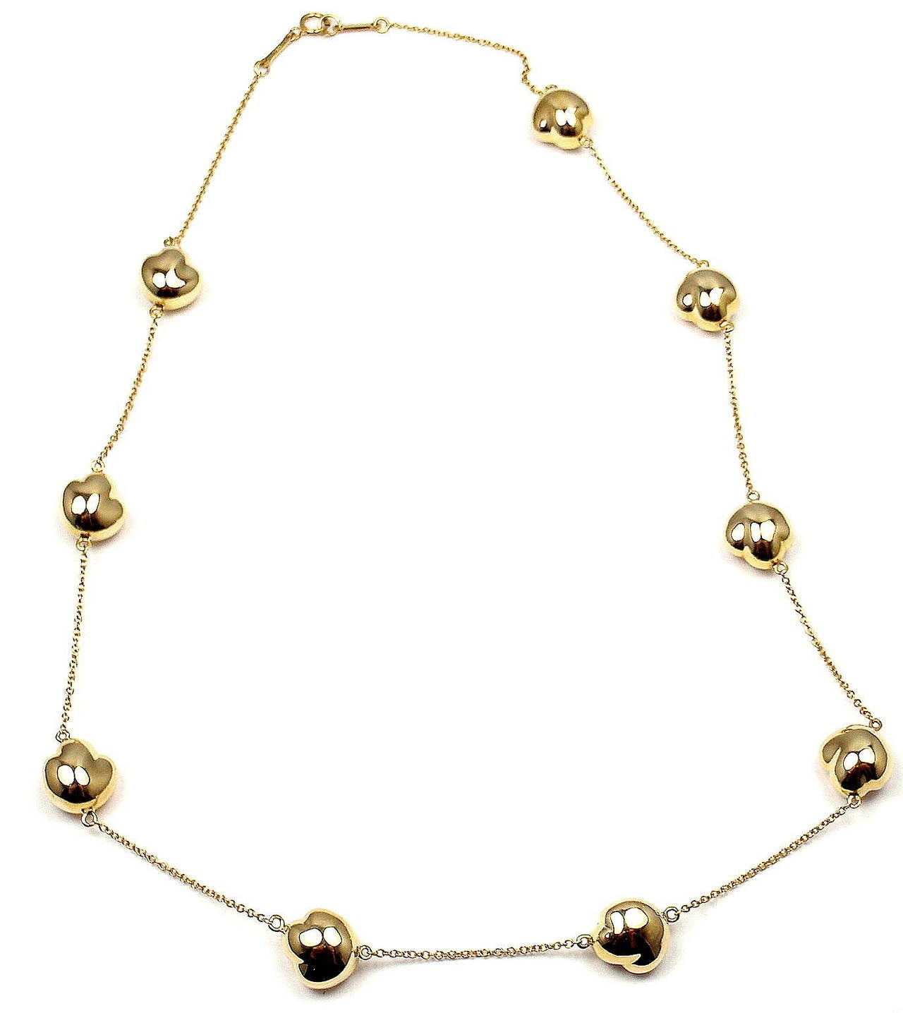 18k Yellow Gold Bean Necklace by Elsa Peretti for Tiffany & Co.

Details:
Length: 16