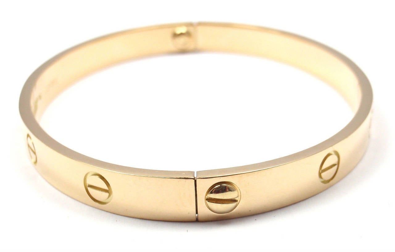 cartier love bracelet gold grams