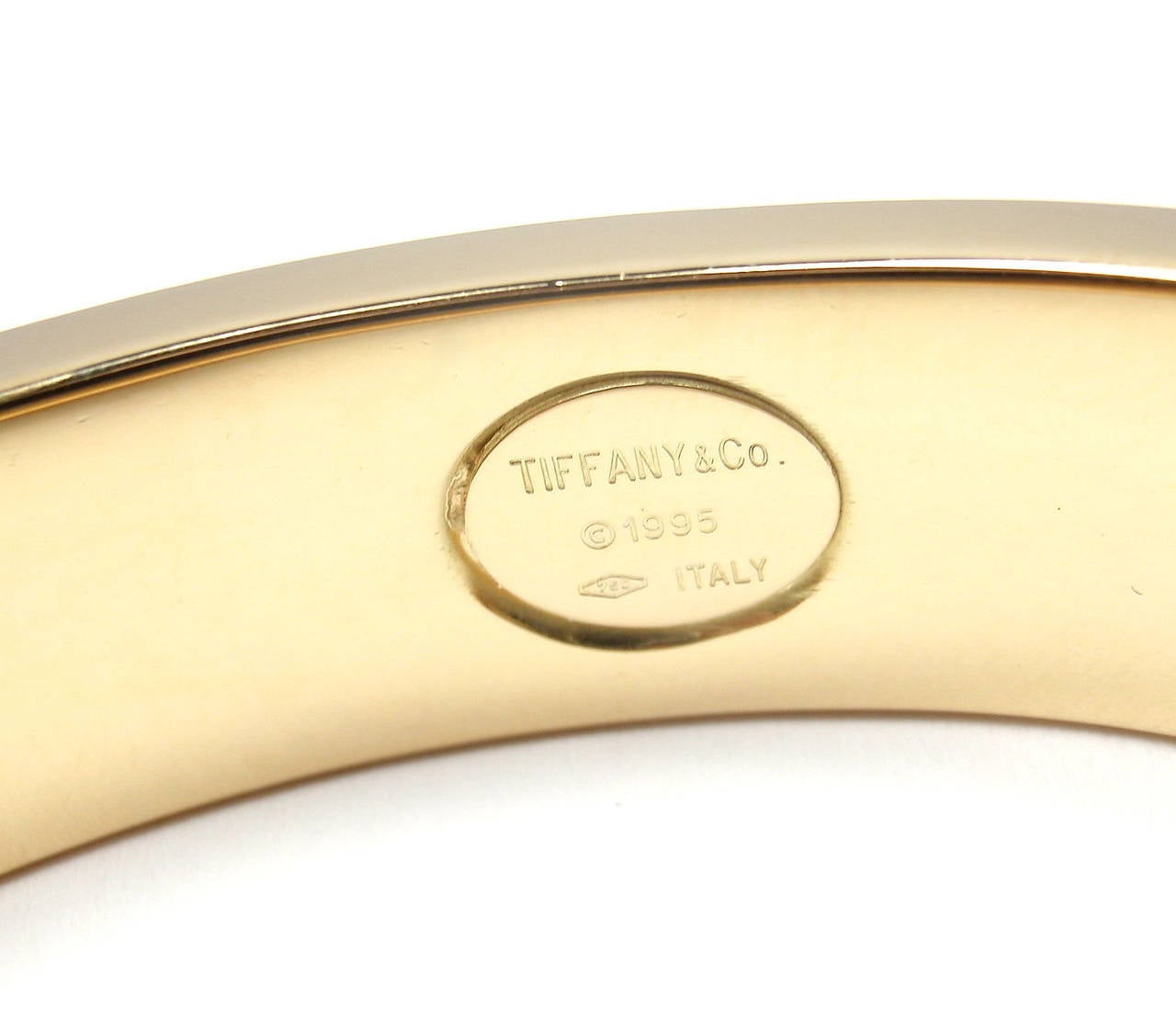 Women's Tiffany & Co. Atlas Yellow Gold Bangle Bracelet