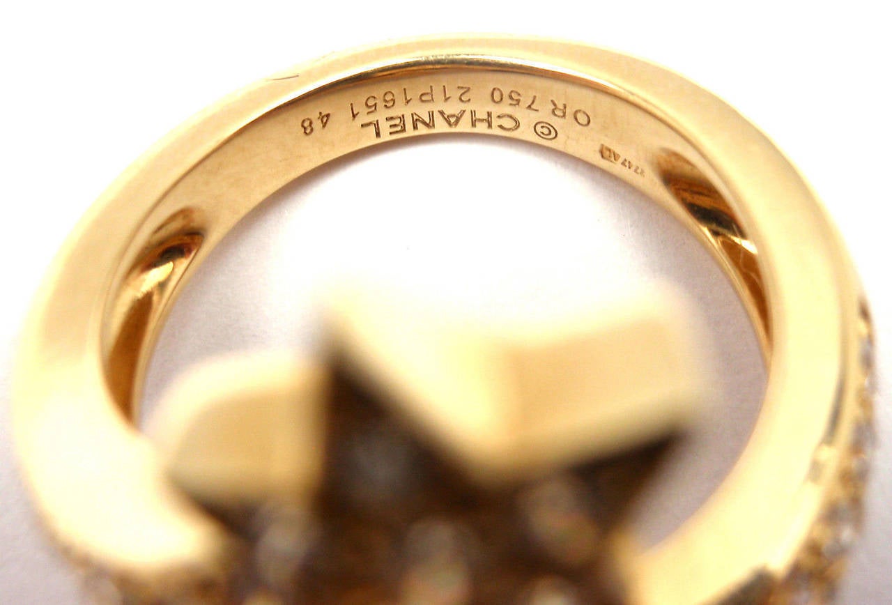 CHANEL Comete Diamond Yellow Gold Ring 1