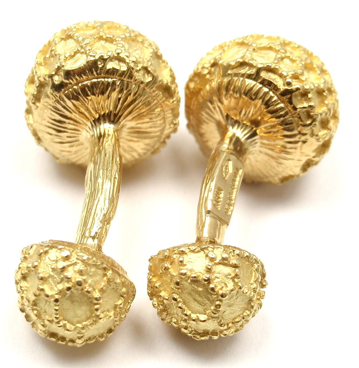 Tiffany & Co. Yellow Gold Mushroom Cufflinks 2