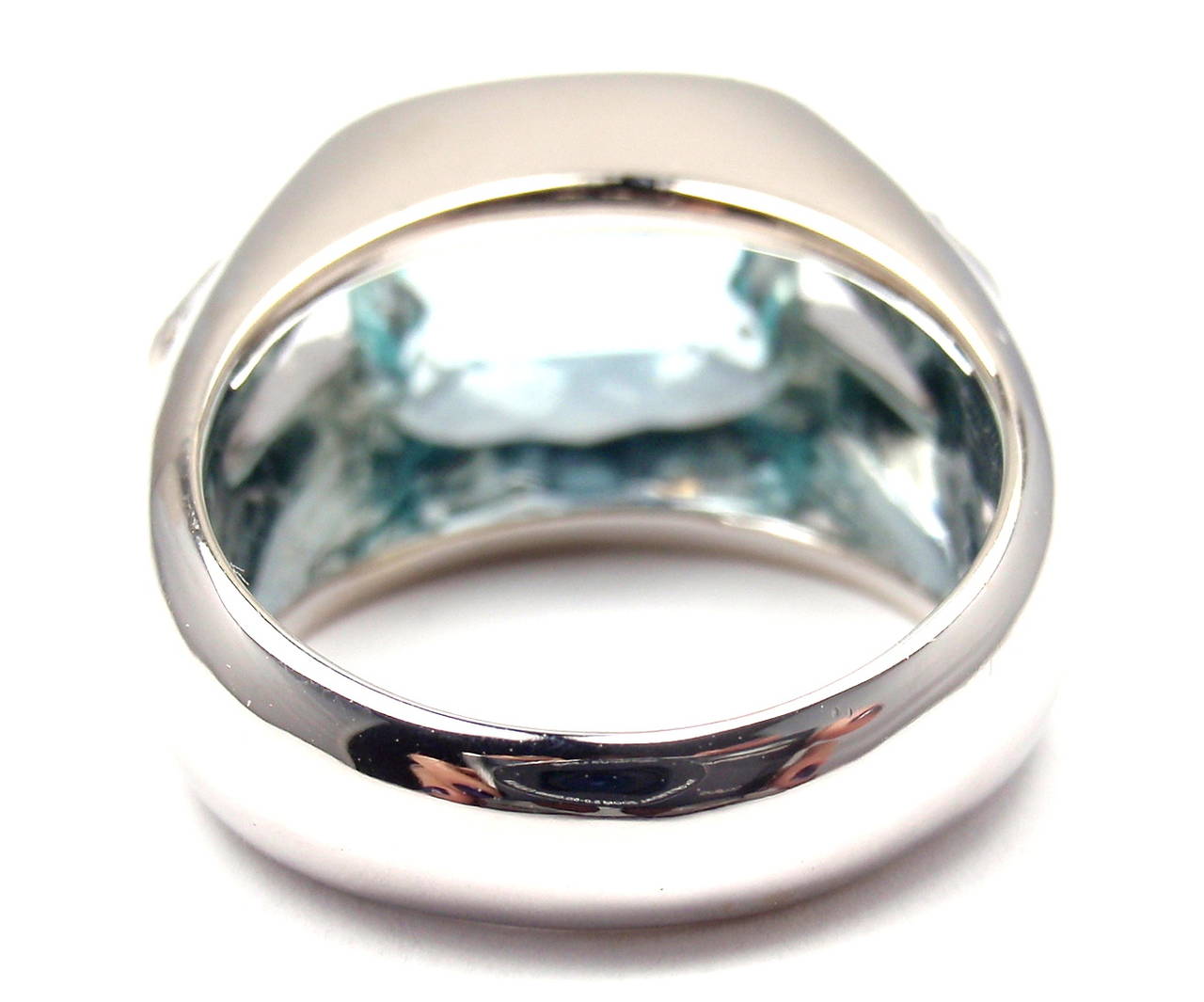 Women's Tiffany & Co. Aquamarine Diamond White Gold Ring