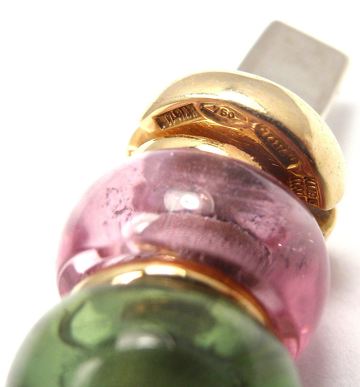 Bulgari Pink And Green Tourmaline Yellow Gold Necklace 1
