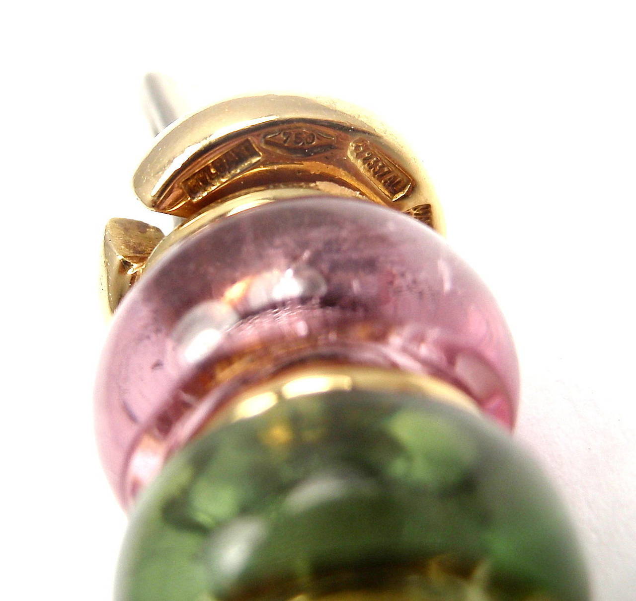 Bulgari Pink And Green Tourmaline Yellow Gold Necklace 2