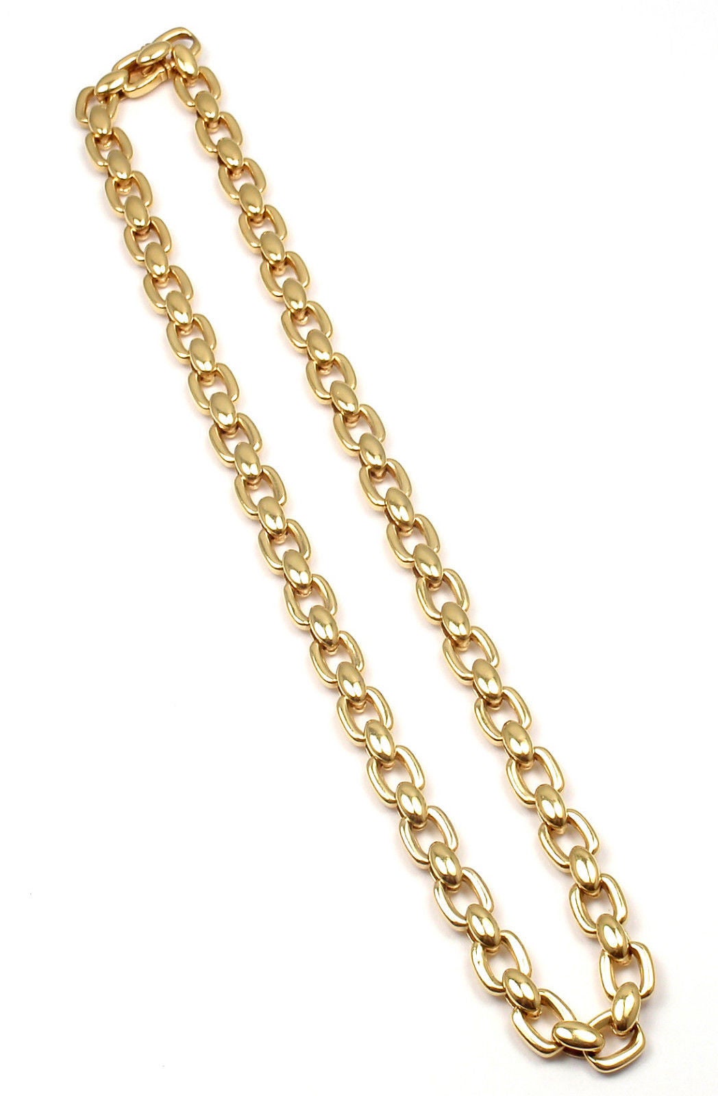 Cartier Link Chain Yellow Gold Necklace at 1stDibs cartier link