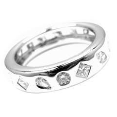 Chanel Diamond White Gold Eternity Band Ring