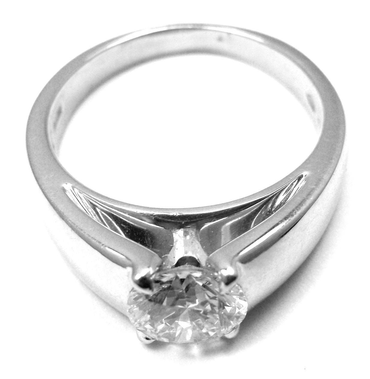Bulgari MarryMe 1.08 Carat Diamond Solitaire Platinum Engagement Ring 2