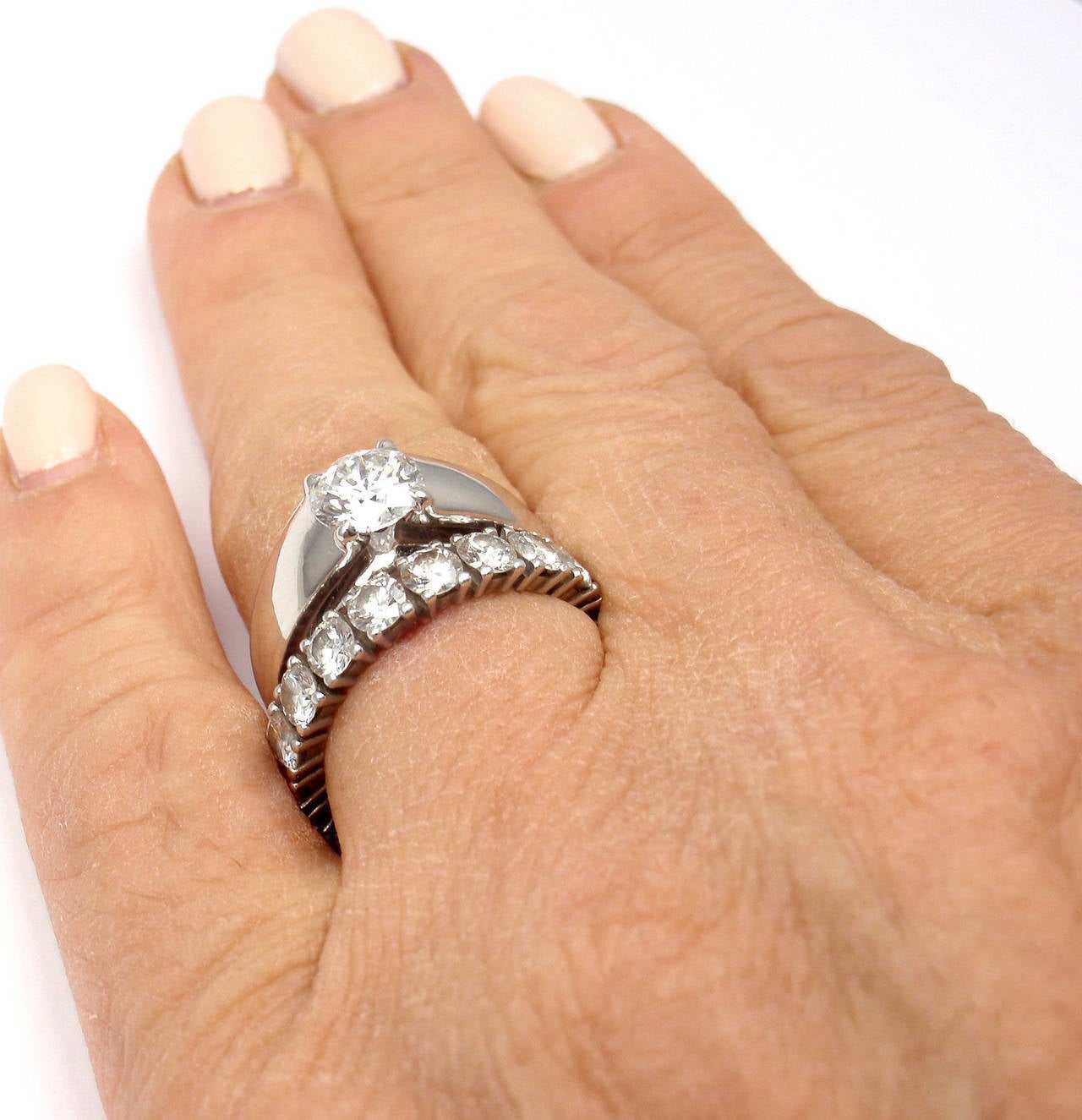 Bulgari MarryMe 1.08 Carat Diamond Solitaire Platinum Engagement Ring 3