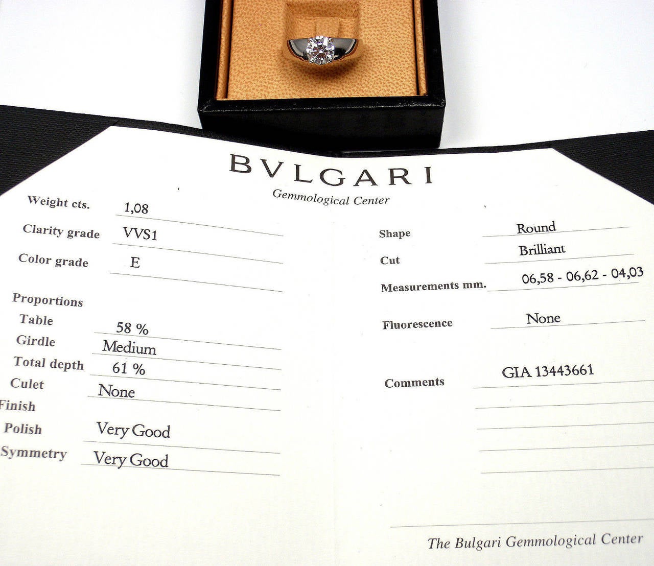 Bulgari MarryMe 1.08 Carat Diamond Solitaire Platinum Engagement Ring In New Condition In Holland, PA