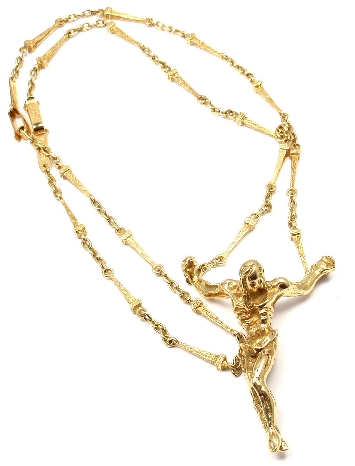salvador dali gold necklace