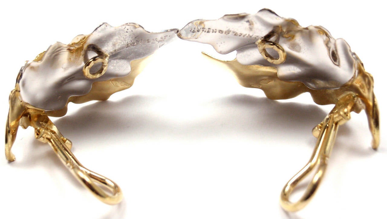Women's Frederico Buccellati Gold Leaf Earrings