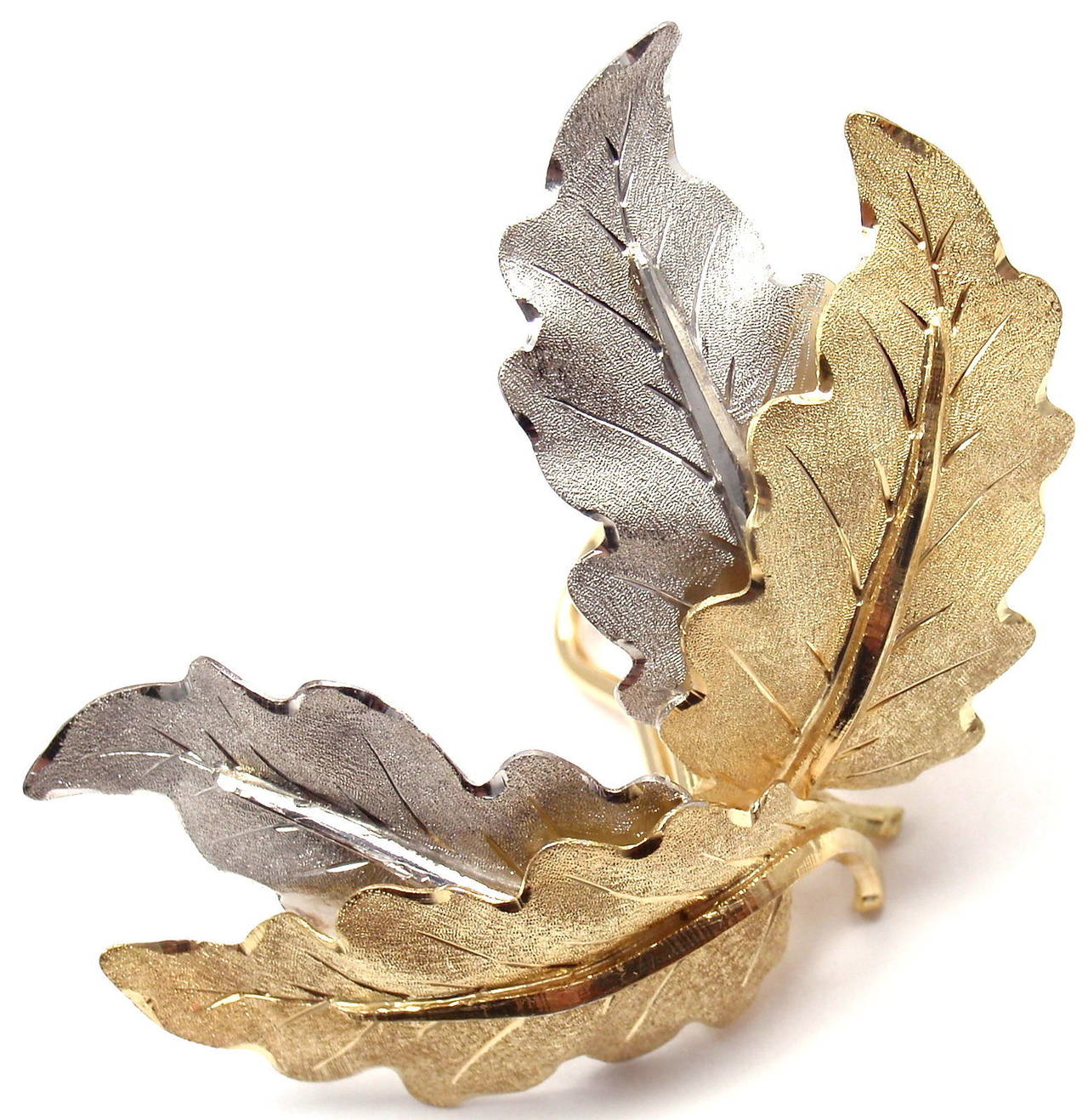 Frederico Buccellati Gold Leaf Earrings 2