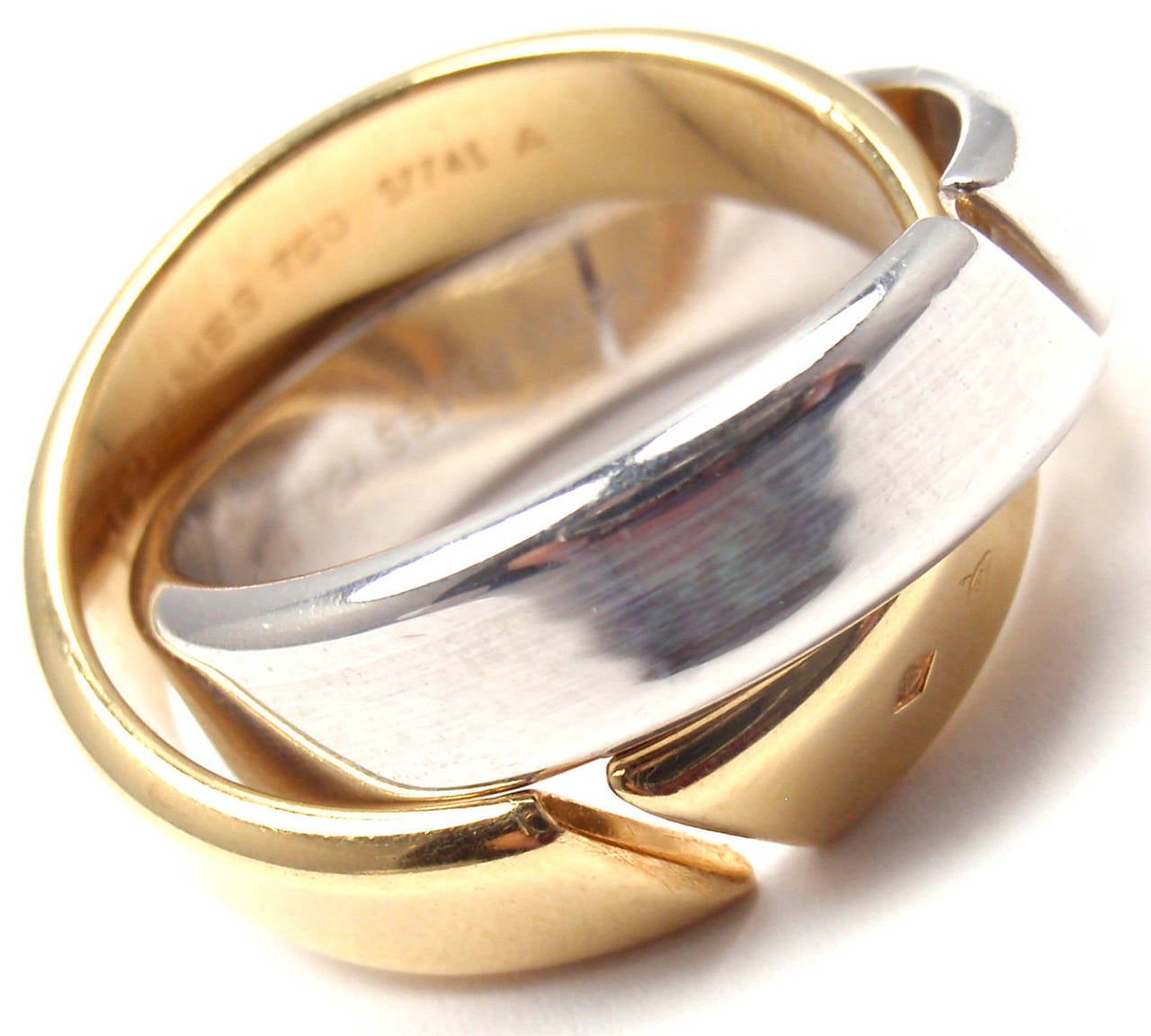 Hermes Double Band Gold Ring