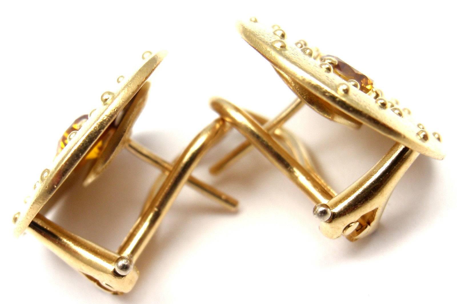 Alex Sepkus Fancy Brown Diamond Gold Earrings 3