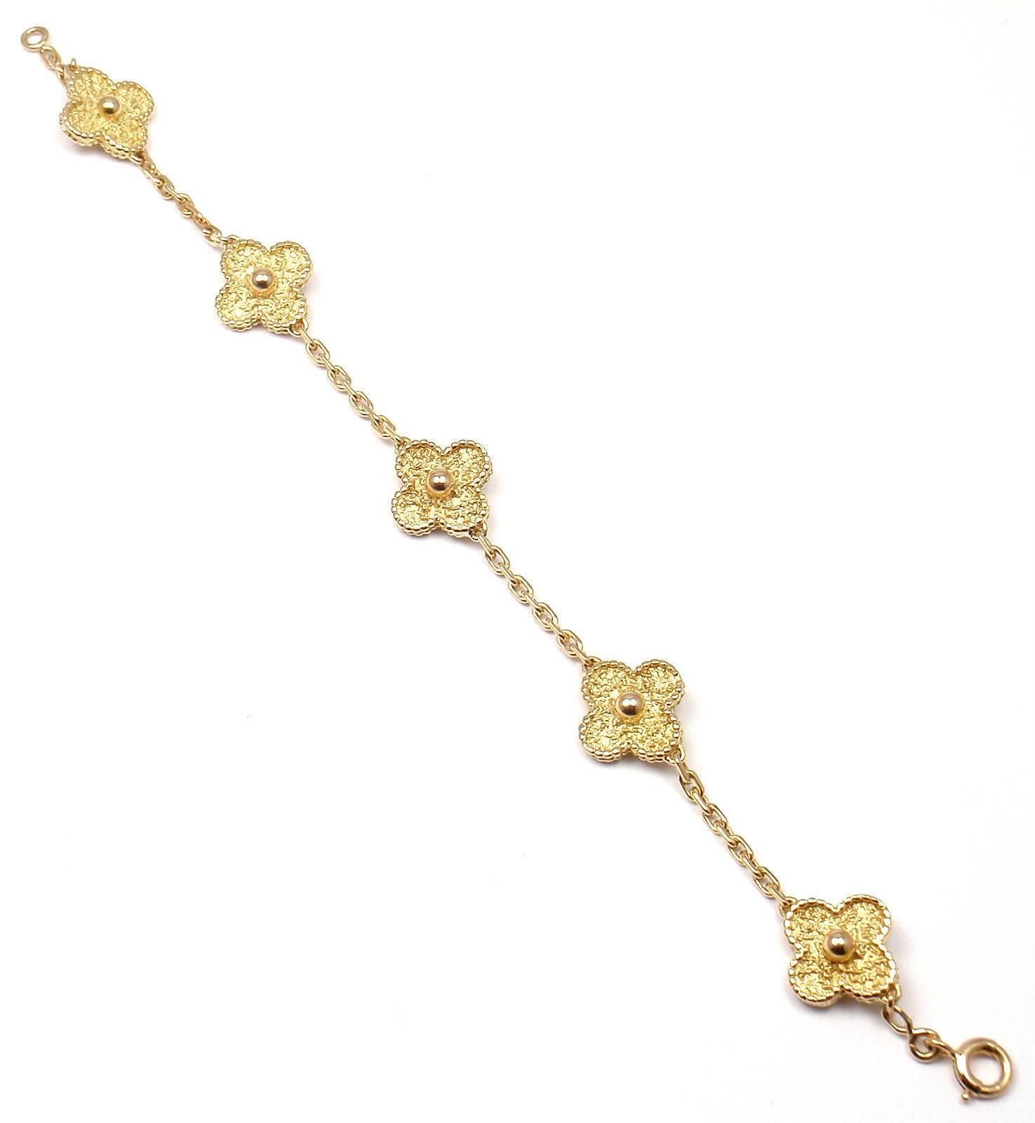 van cleef bracelet gold