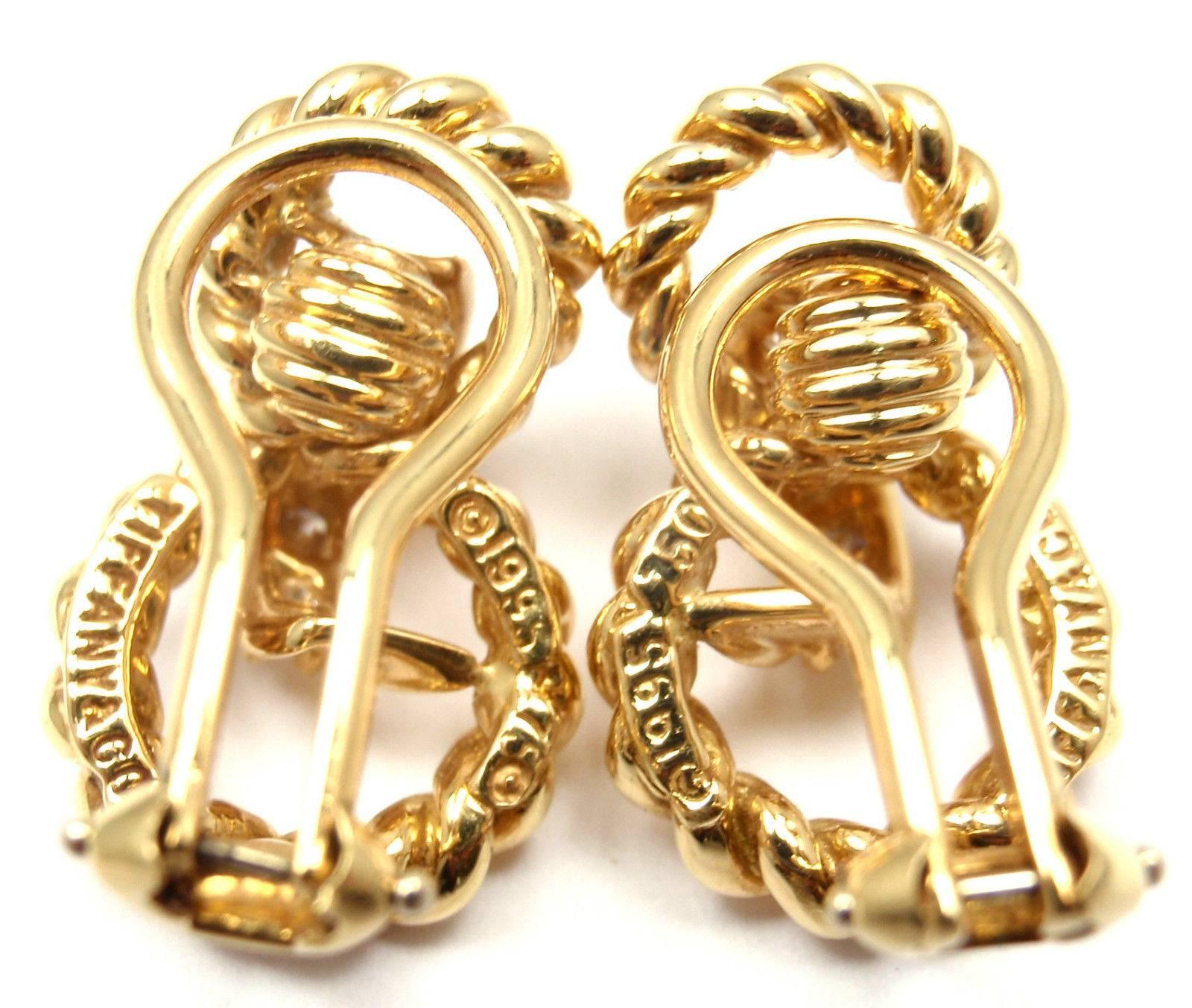 Women's Tiffany & Co. Diamond Gold Earrings