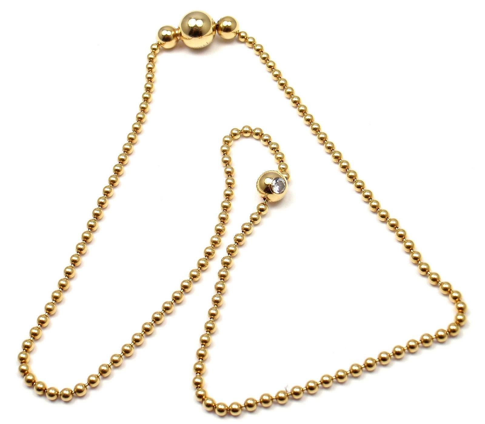 Women's Cartier Draperie de Decolette Diamond Gold Necklace