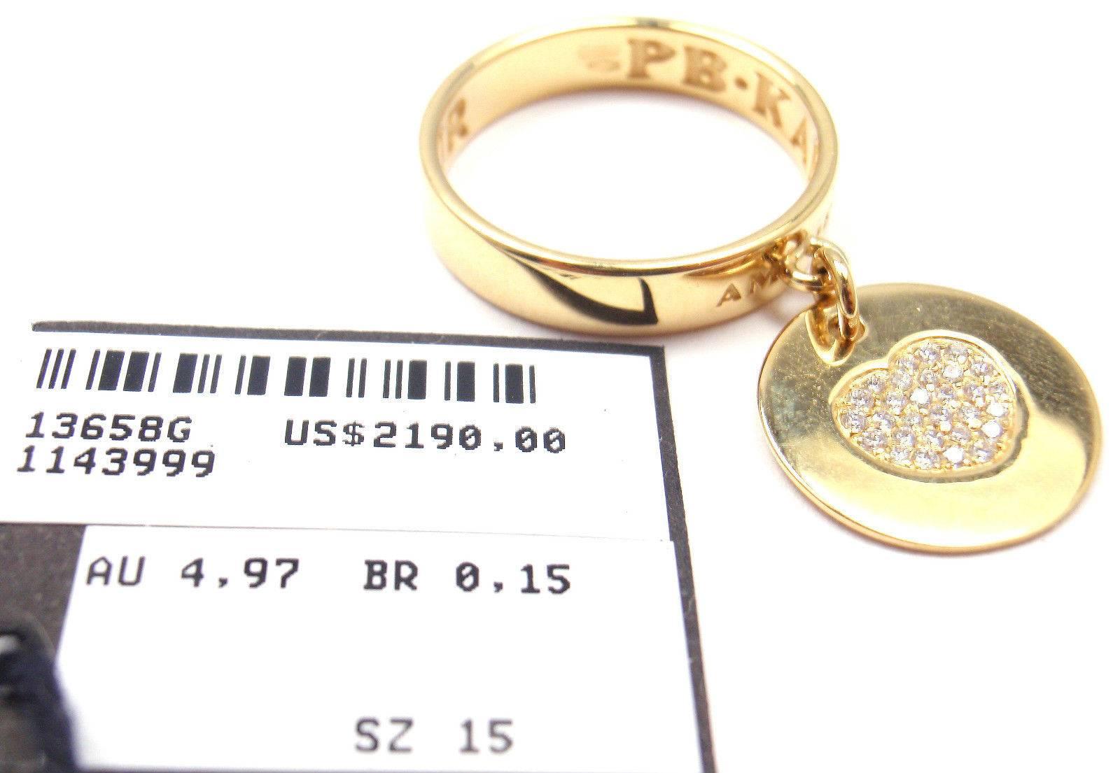 Pasquale Bruni AMORE Diamond Gold Cocktail Ring In New Condition In Holland, PA