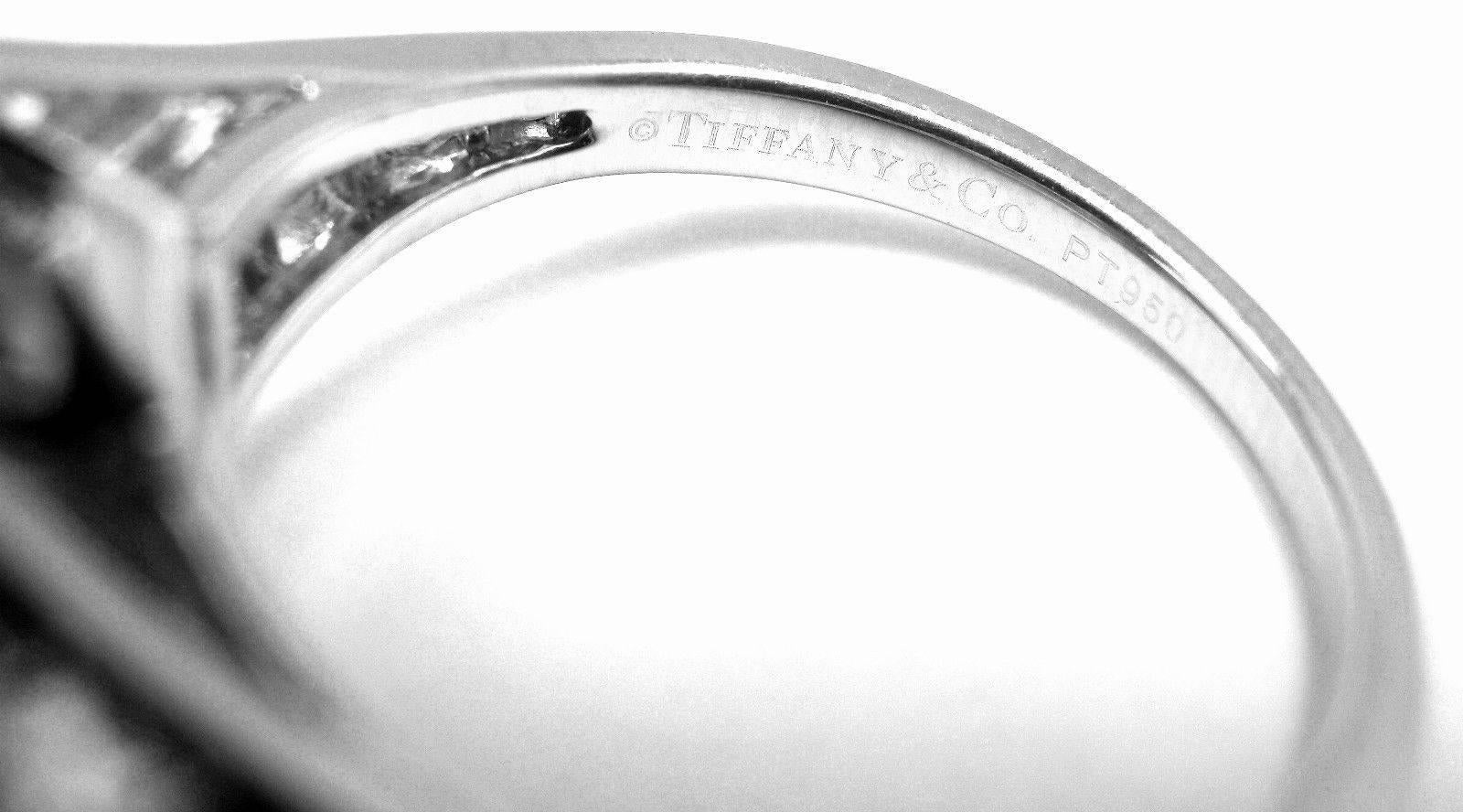 Tiffany & Co. 6.07 Carat Rubellite Diamond Platinum Ring 4
