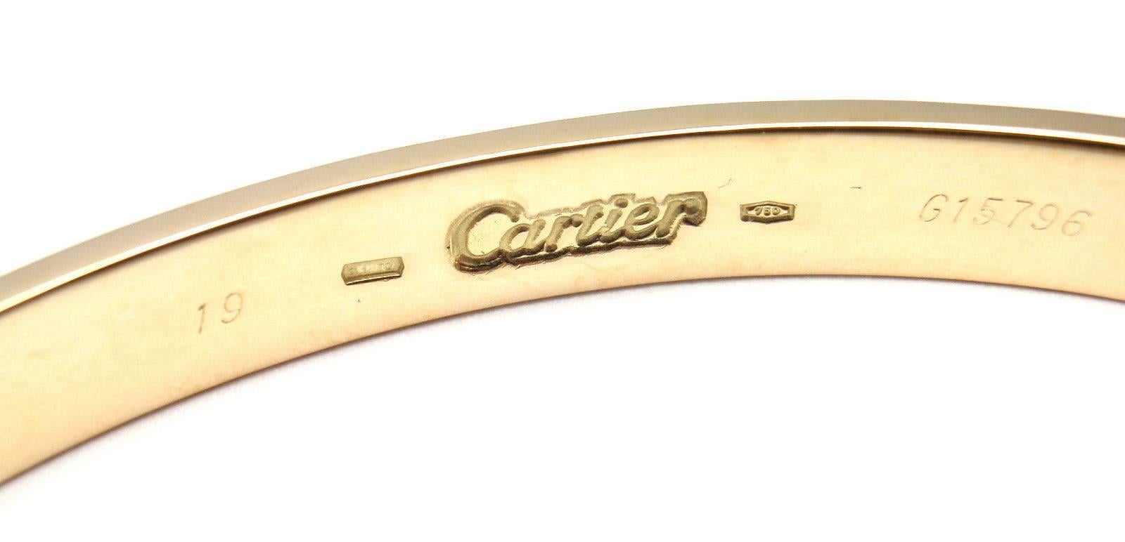 Women's Cartier Love Gold Bangle Bracelet 