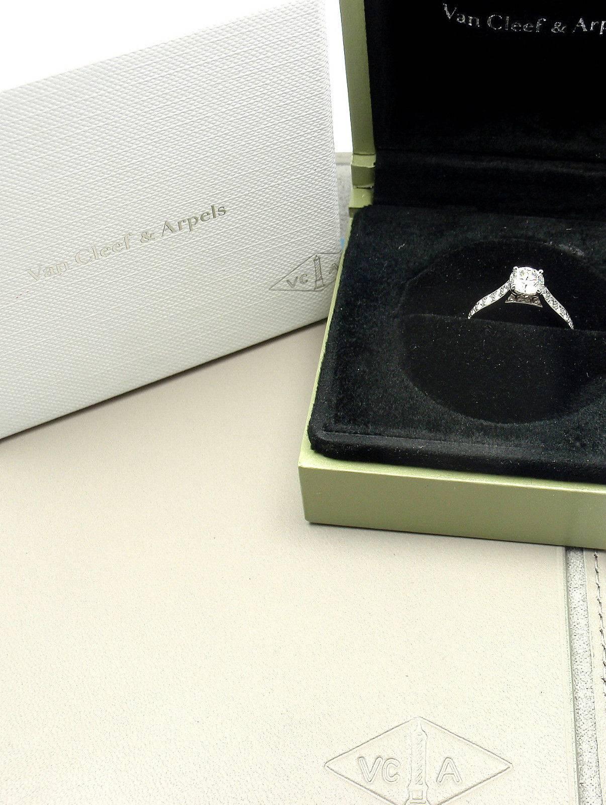 Women's Van Cleef & Arpels Romance Diamond Platinum Engagement Ring